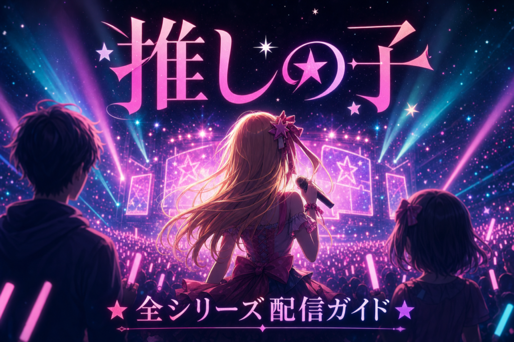 推しの子 配信ガイド DMM TVで1期2期3期全話見放題・累計2,000万部超の話題作