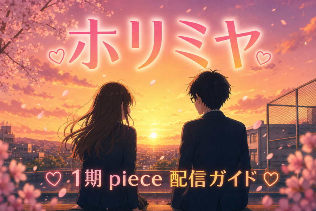 ホリミヤ 配信ガイド DMM TVで1期piece全話見放題・累計800万部超の青春ラブコメ