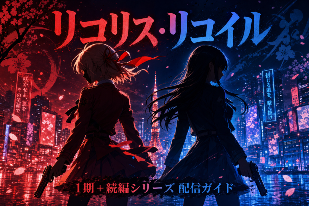リコリス・リコイル 配信ガイド DMM TVで1期+続編シリーズ見放題・2022年覇権オリジナルアニメ