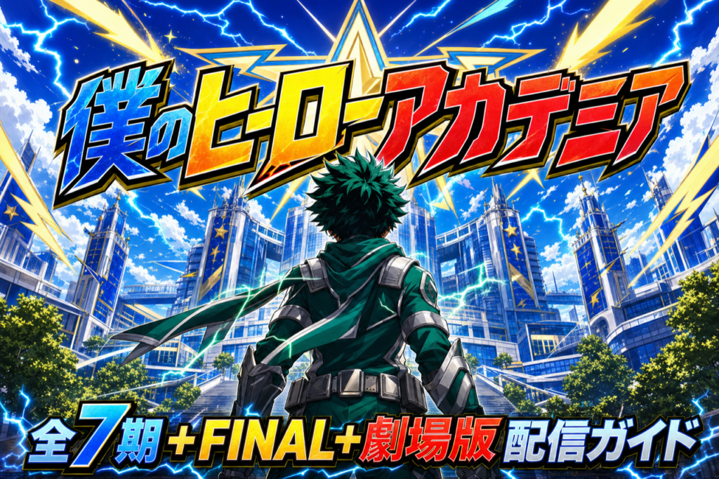 僕のヒーローアカデミア 配信ガイド DMM TVで1期〜FINAL SEASON全170話+劇場版見放題・完結記念