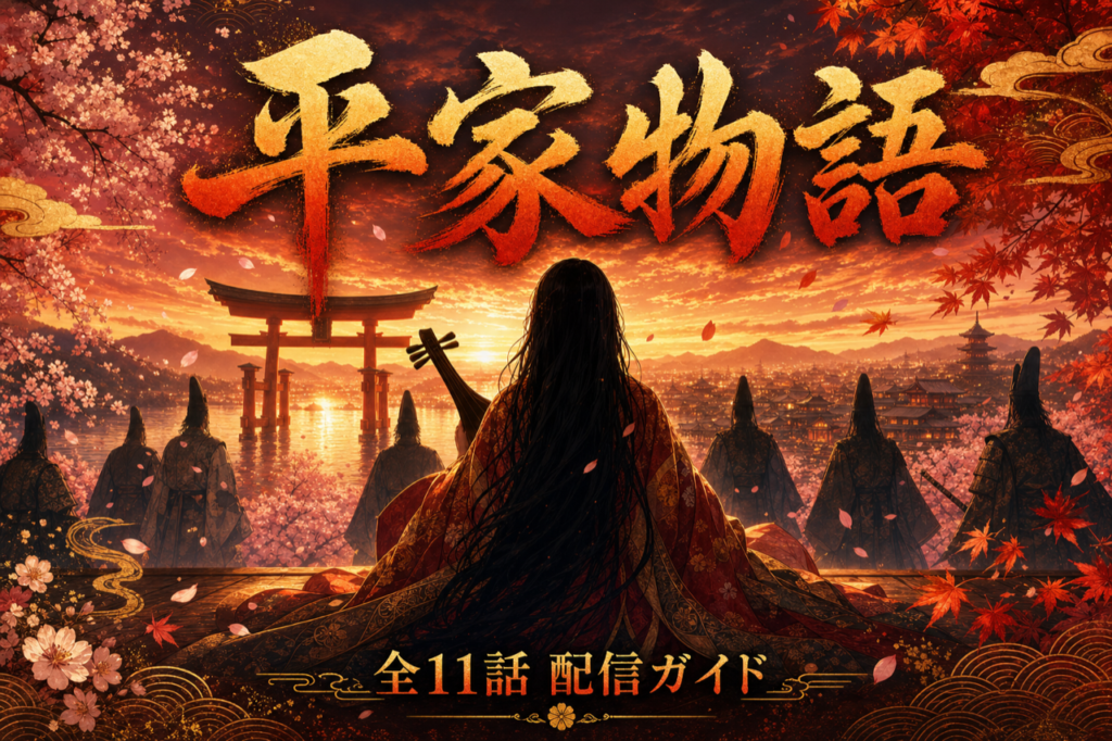 平家物語 配信ガイド DMM TVで全11話見放題・山田尚子監督サイエンスSARU制作の歴史アニメ傑作