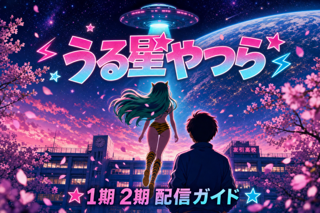 うる星やつら2022 配信ガイド DMM TVで1期2期全46話見放題・高橋留美子原作の名作リメイク