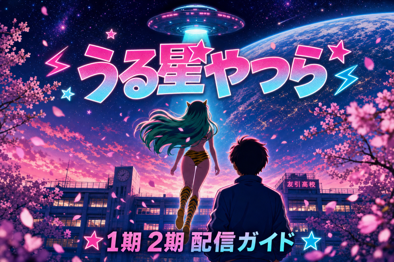 うる星やつら2022 配信ガイド DMM TVで1期2期全46話見放題・高橋留美子原作の名作リメイク