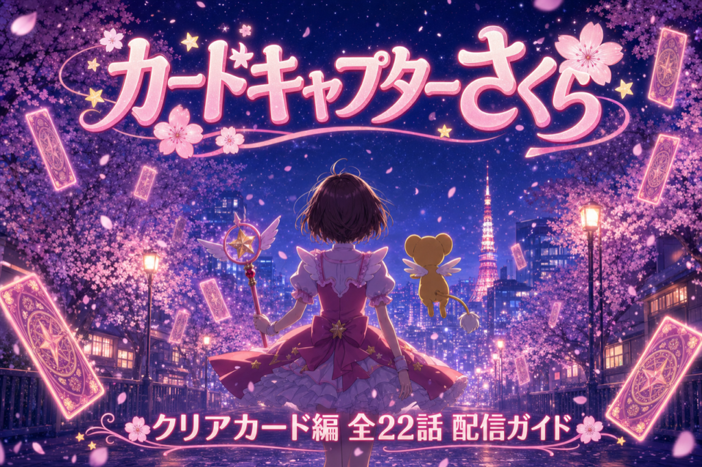 カードキャプターさくら クリアカード編 配信ガイド DMM TVで全22話見放題・CLAMP原作の魔法少女アニメ