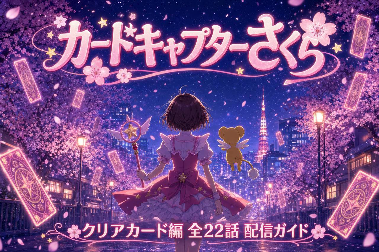 カードキャプターさくら クリアカード編 配信ガイド DMM TVで全22話見放題・CLAMP原作の魔法少女アニメ