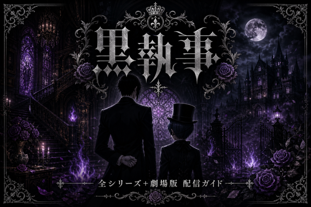 黒執事 配信ガイド DMM TVで1〜5期全話+劇場版見放題・累計4,000万部のダーク執事ファンタジー